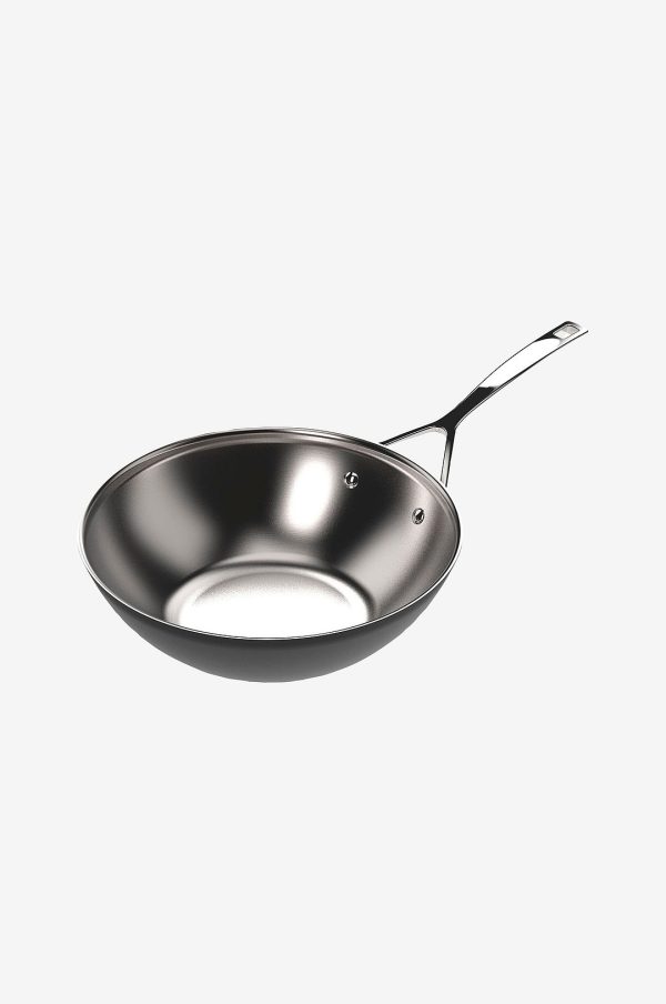 Demeyere - Wok Sort 5, 30 cm - Sort - Stegepander & grillpander - - Homeroom