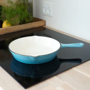 Qookware - Emaljeret Støbejerns Stegepande, 26cm